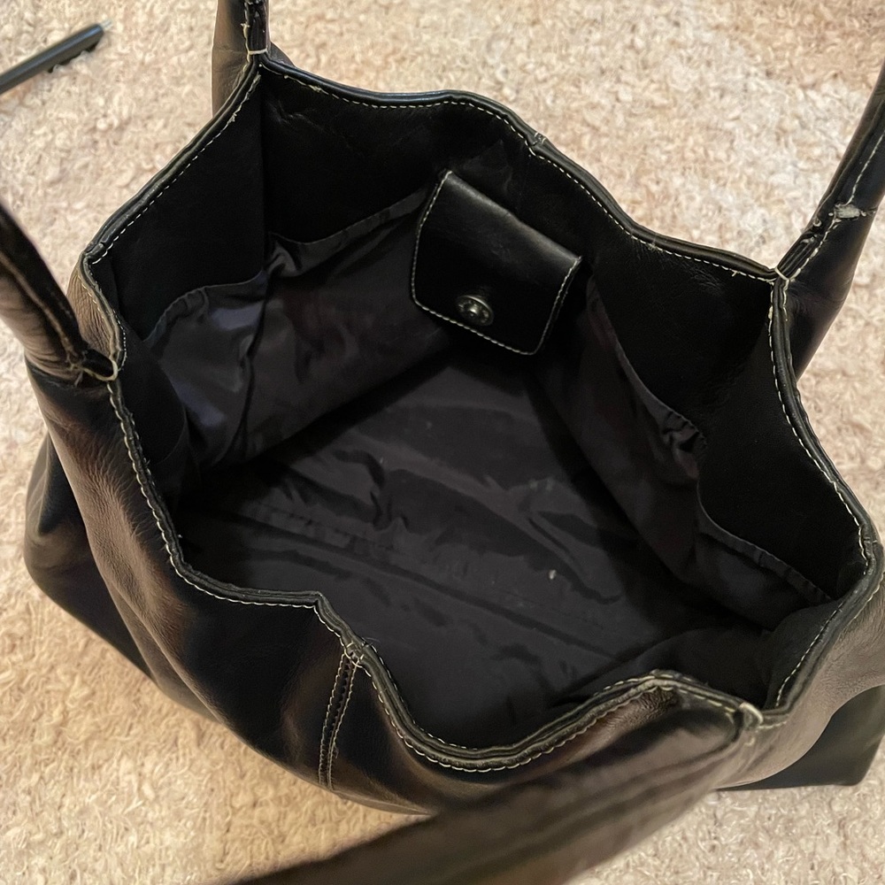 J Jill Black Leather Bag - Picture 3 of 12